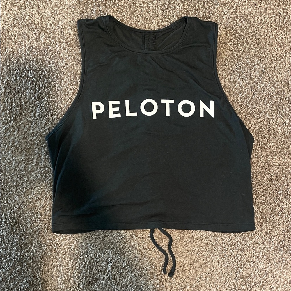 Peloton LuluLemon Black Crop Top
